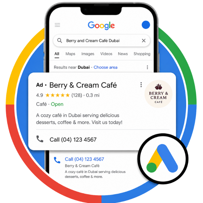 Search and visibility concept for a UAE business
